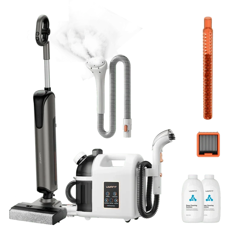 Bundle: UWANT D700 Nass- und Trockensauger × B200 Dampfreiniger