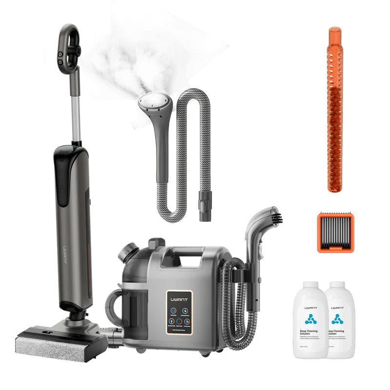 Bundle: UWANT D700 Nass- und Trockensauger × B200 Dampfreiniger