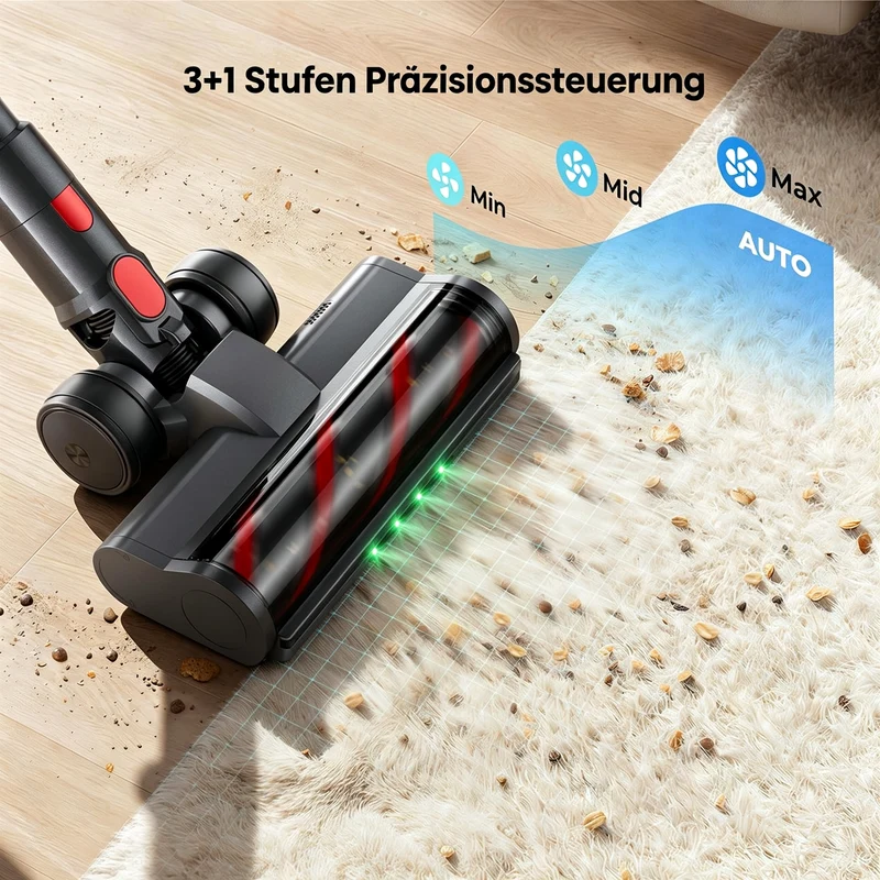 Yaber P20 Akku-Staubsauger – 120 AW starke Saugleistung & bis zu 52 Min. Laufzeit