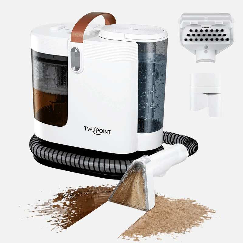 Twopoint DY-508 Waschsauger – 15 kPa Saugkraft, nur 3,8 kg, 2-in-1 Tank für Polster & Teppich