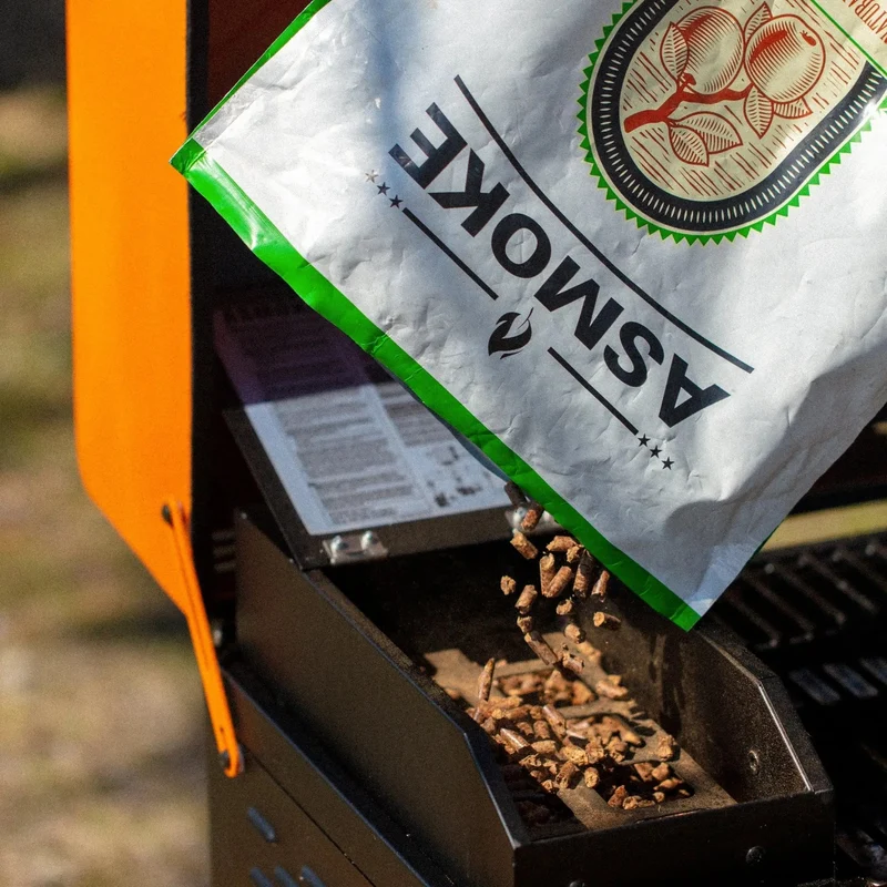 ASMOKE 100 % Apfelholzpellets – Natürliches Raucharoma für Grill & Smoker