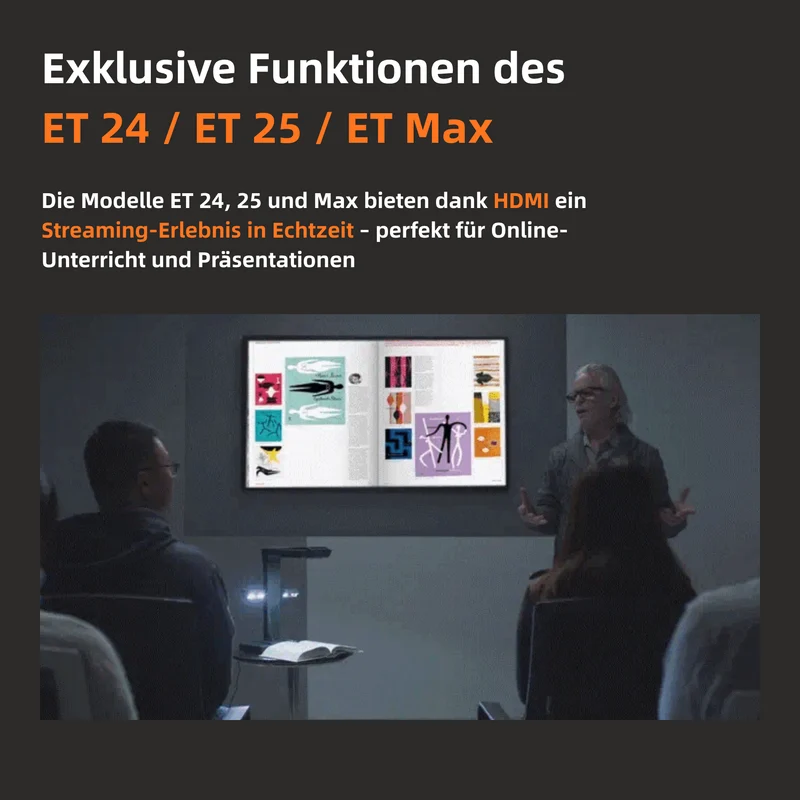 (Gratiszugabe bis zu 69 €) CZUR ET 16/18/24/25/26(Max) Scanner Dokumentescanner