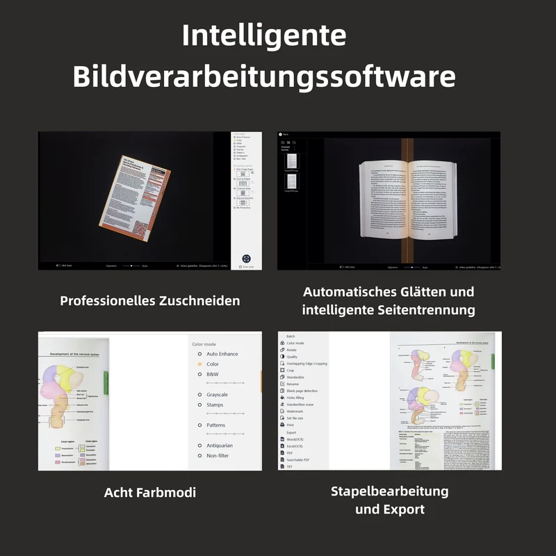 (Gratiszugabe bis zu 69 €) CZUR ET 16/18/24/25/26(Max) Scanner Dokumentescanner