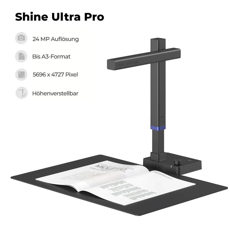 (inkl. 12,99 € Gratis-Lesezeichen) CZUR Shine Ultra Serie Scanner