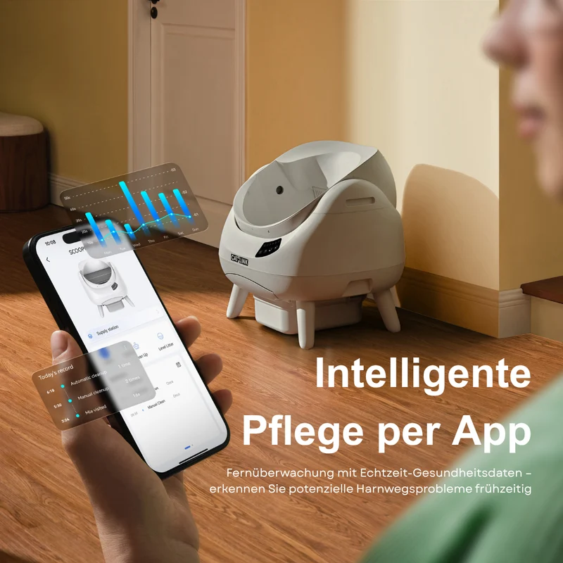 CATLINK Open-X Lite – Offene, selbstreinigende Katzentoilette