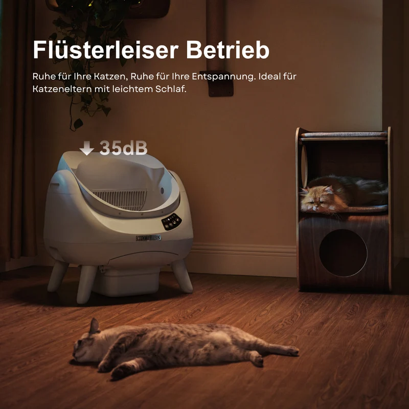CATLINK Open-X Lite – Offene, selbstreinigende Katzentoilette