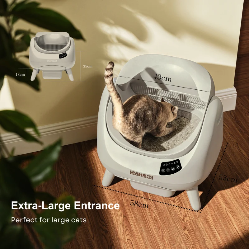 CATLINK Open-X Lite – Offene, selbstreinigende Katzentoilette