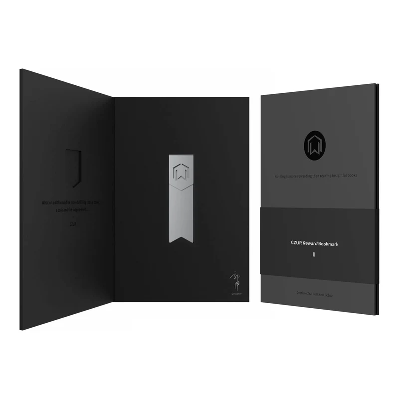 CZUR AirAlu Lesezeichen – Ultraleichtes 1 mm Bookmark aus Flugzeug-Aluminium