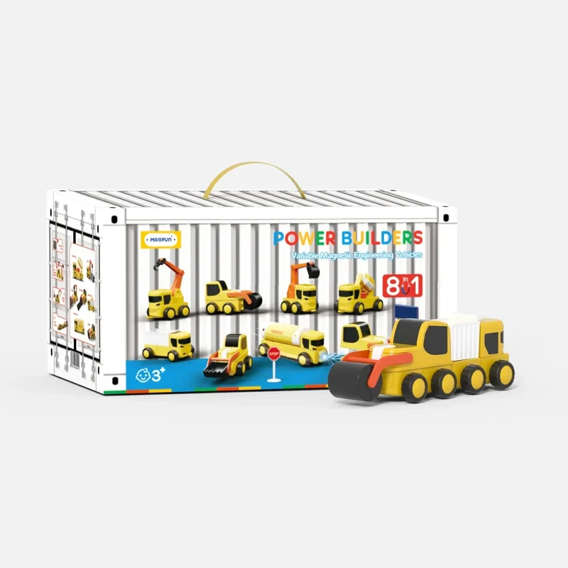 Magfun Magnetische Bausteine Spielzeug – 3D Baufahrzeuge, Vielseitig & Kreativ