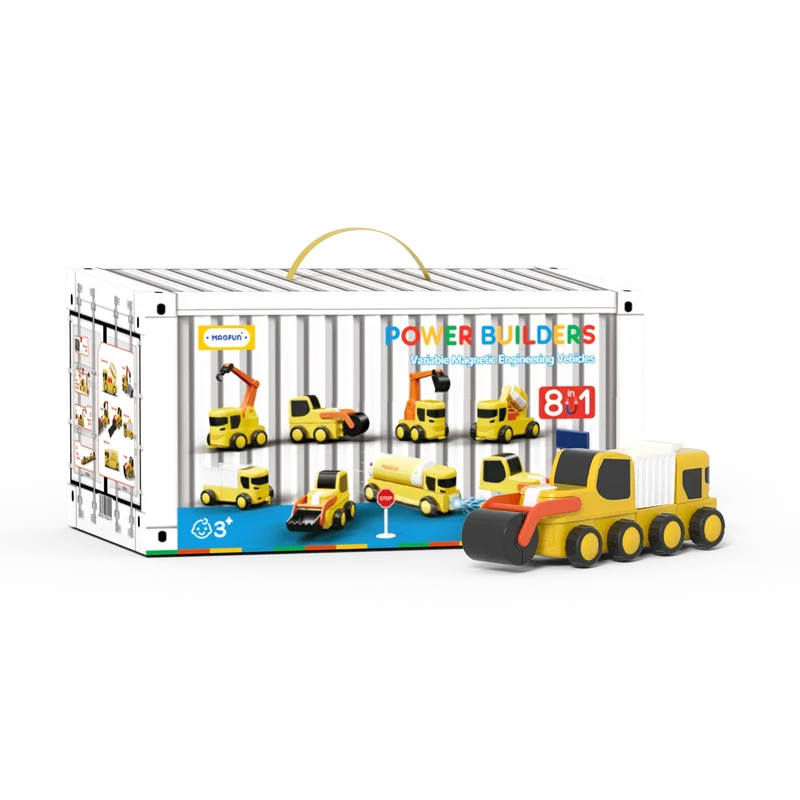 Magfun Magnetische Bausteine Spielzeug – 3D Baufahrzeuge, Vielseitig & Kreativ