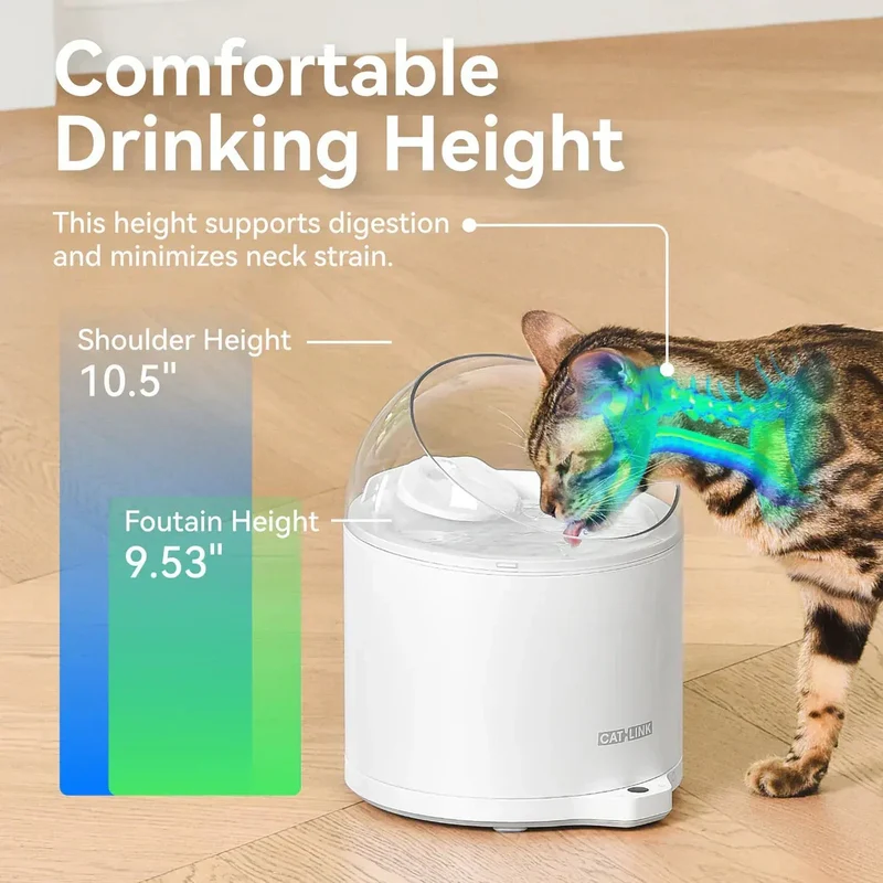 CATLINK W02 Intelligenter AI-Wasserbrunnen – Pure 2