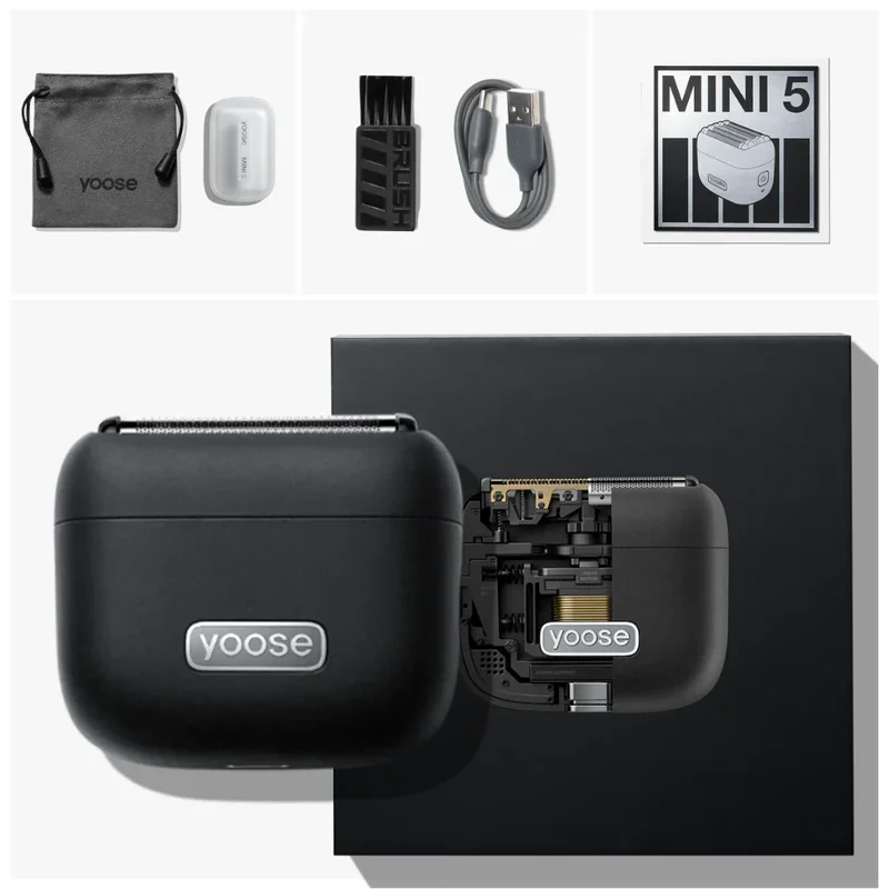 yoose MINI 5 – Tragbarer Elektrorasierer aus hochwertiger Legierung