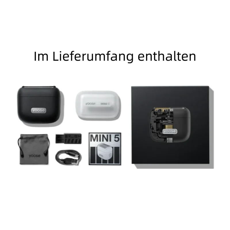 yoose MINI 5 – Tragbarer Elektrorasierer aus hochwertiger Legierung