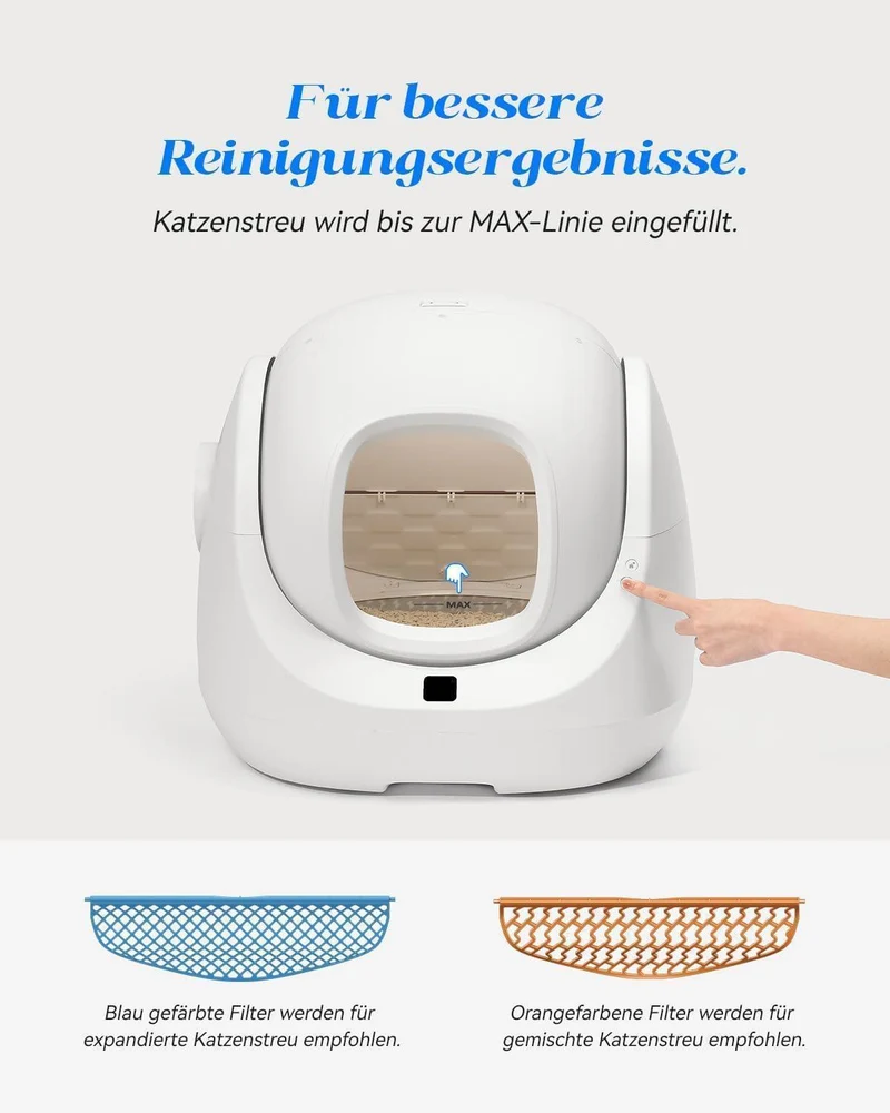 Bundle: Catlink Baymax mit Treppe selbstreinigende Katzentoilette + Zubehör