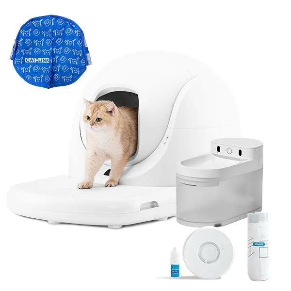 Bundle: Catlink Katzentoilette + Futterautomat