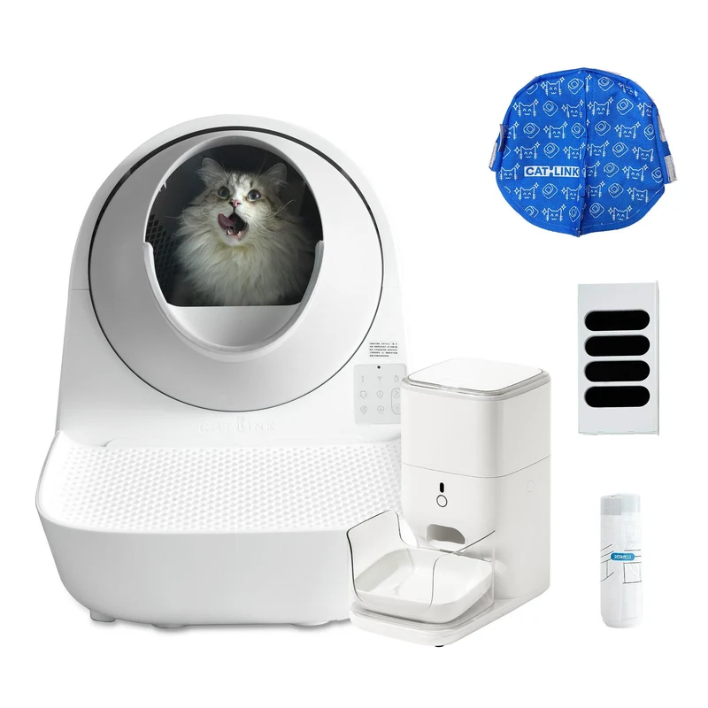 Bundle: Catlink Katzentoilette + Futterautomat
