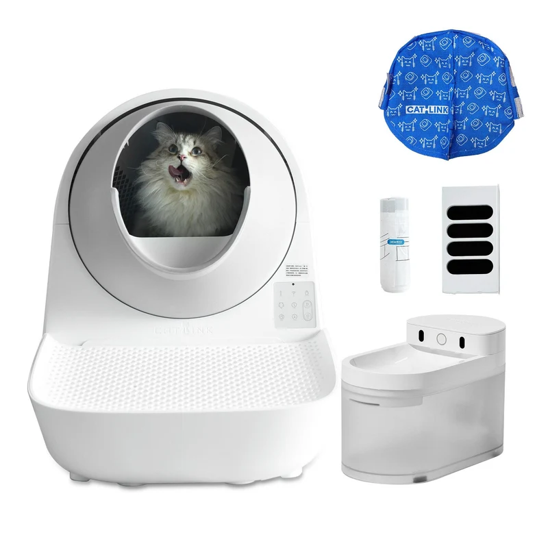 Bundle: Catlink Katzentoilette + Futterautomat