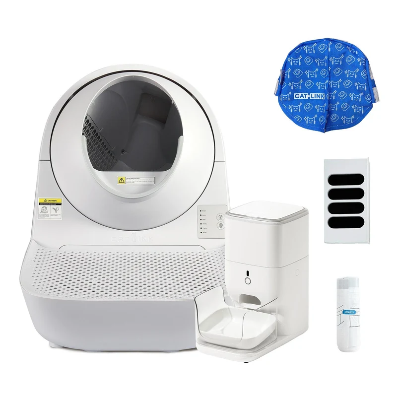 Bundle: Catlink Katzentoilette + Futterautomat