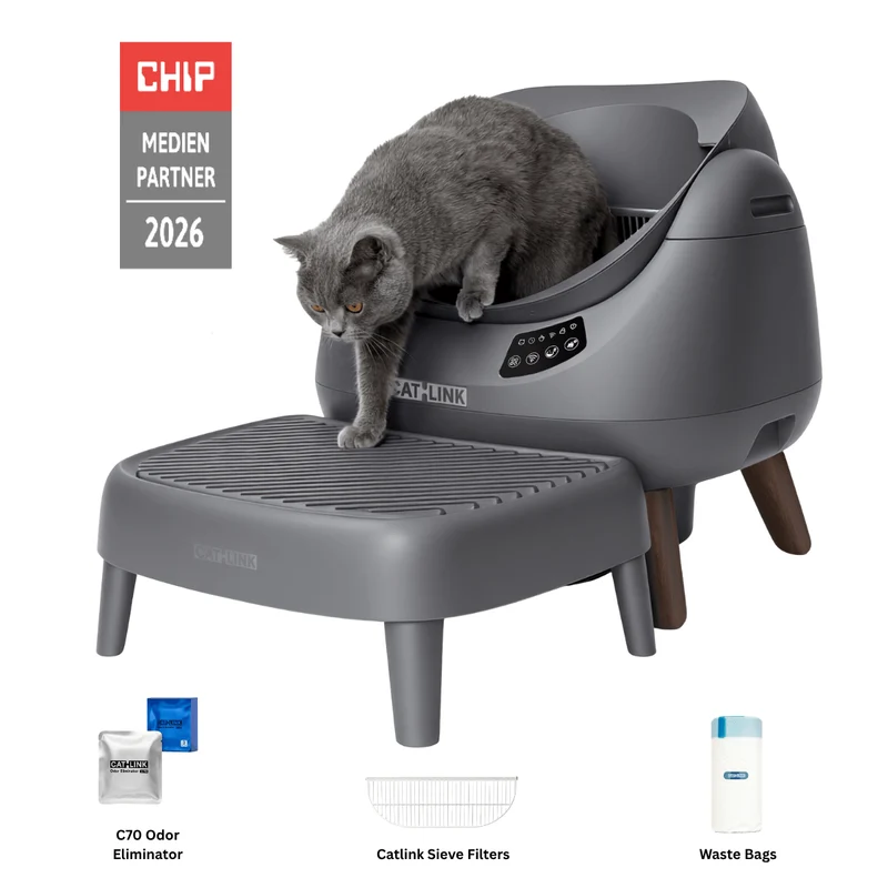 CATLINK Open-X – Offene, selbstreinigende Katzentoilette