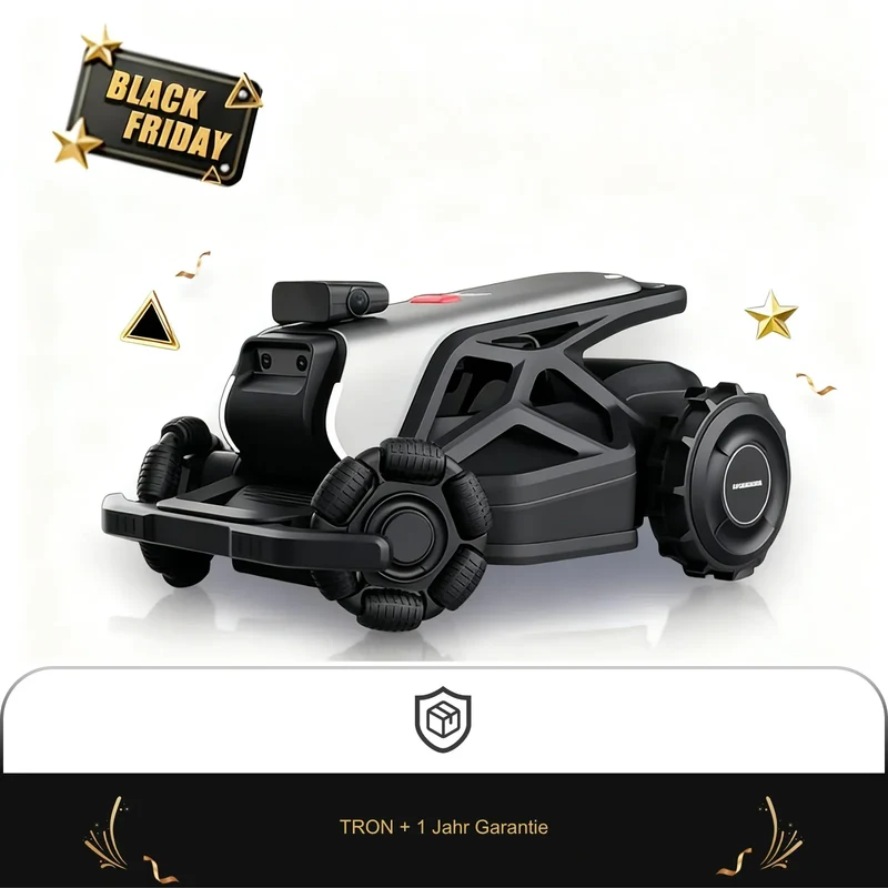 AIRSEEKERS TRON Standard – 15 Ah Akku, 2400 m² Mähroboter mit Schnellladung