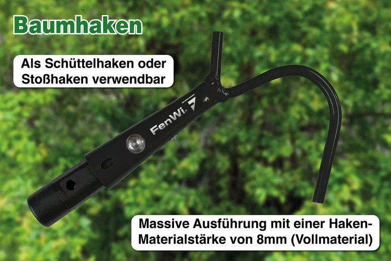 6m Teleskop Baumpflege Set mit Astschere, Obstpflücker, Baumhaken, Astsäge