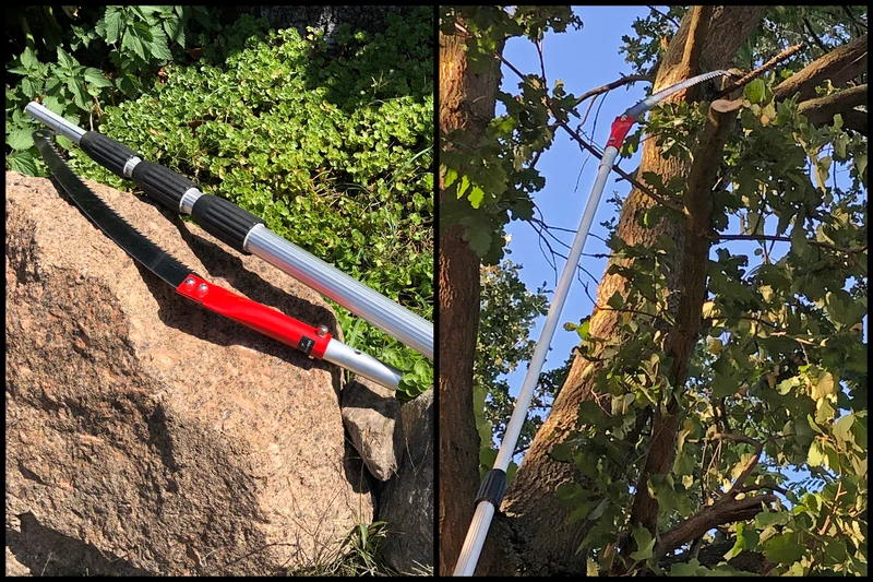 8m Teleskop Astsäge mit Teleskopstange und Baumsäge-Modul