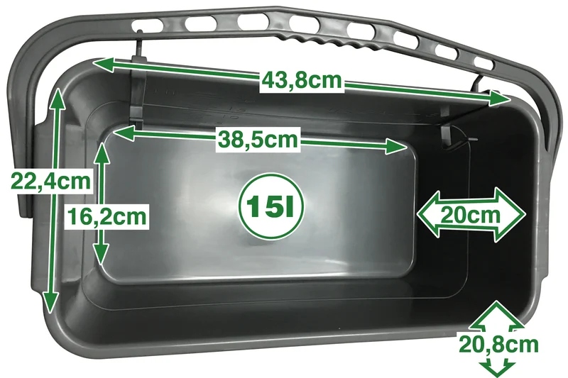 1,25m Teleskop Fensterputzer Set mit 25/35cm Abzieher, Einwascher und Eimer