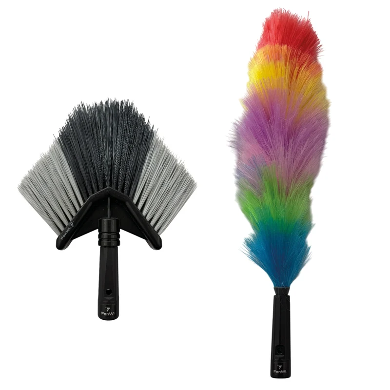 Eckbesen und Staubwedel als Zubehör-Set für Teleskopstangen