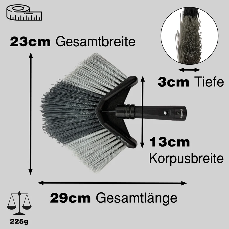 Eckbesen und Staubwedel als Zubehör-Set für Teleskopstangen