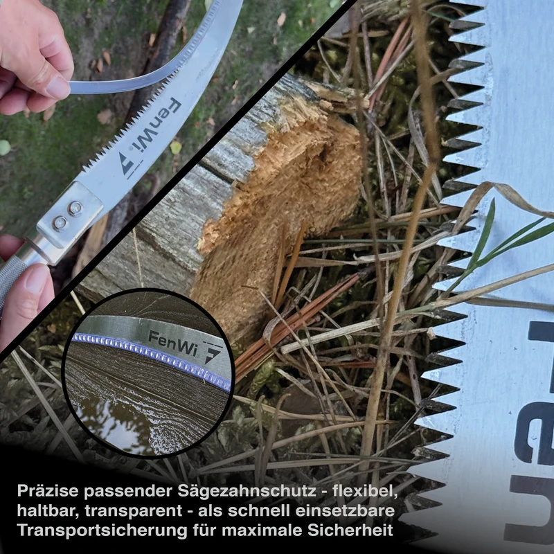 Premium Astsäge mit Aluminium Spezialgriff und wechselbarem Sägeblatt mit Haken vorne