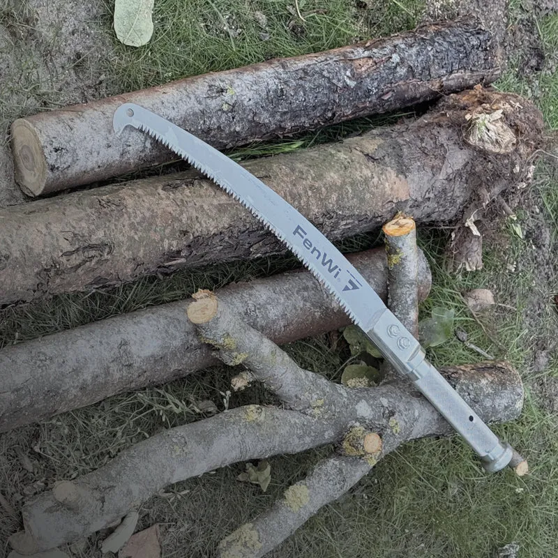 Premium Astsäge mit Aluminium Spezialgriff und wechselbarem Sägeblatt mit Haken vorne