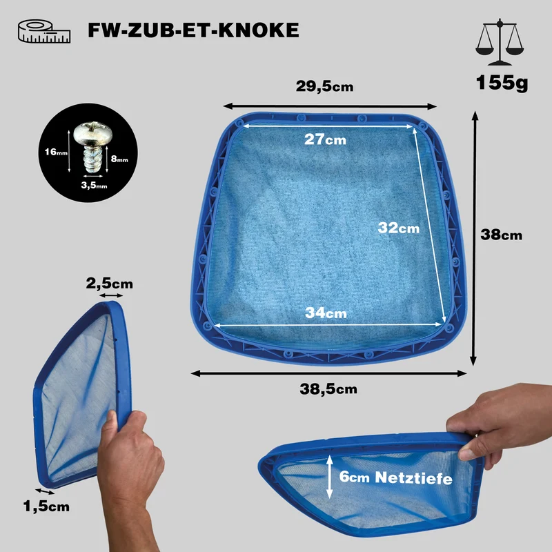 Ersatznetz für Oberflächenkescher / Ersatzteil