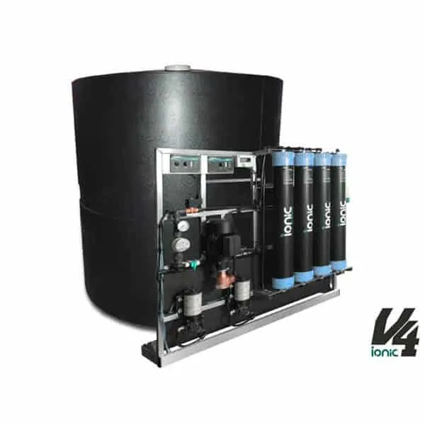 V4™ Static System – Stationäre 4-Stufen-Osmoseanlage für Millionen Liter Reinstwasser inkl. 3000 Liter tank