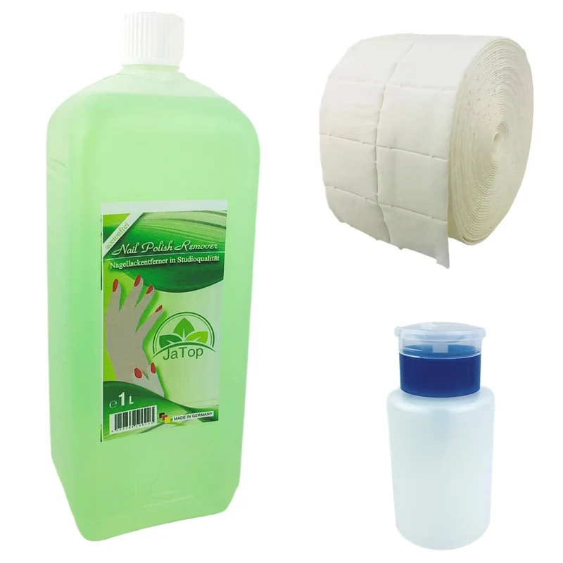 JaTop Nagellackentferner, Remover, Acetonfrei, 500 Zelletten, Dispenser