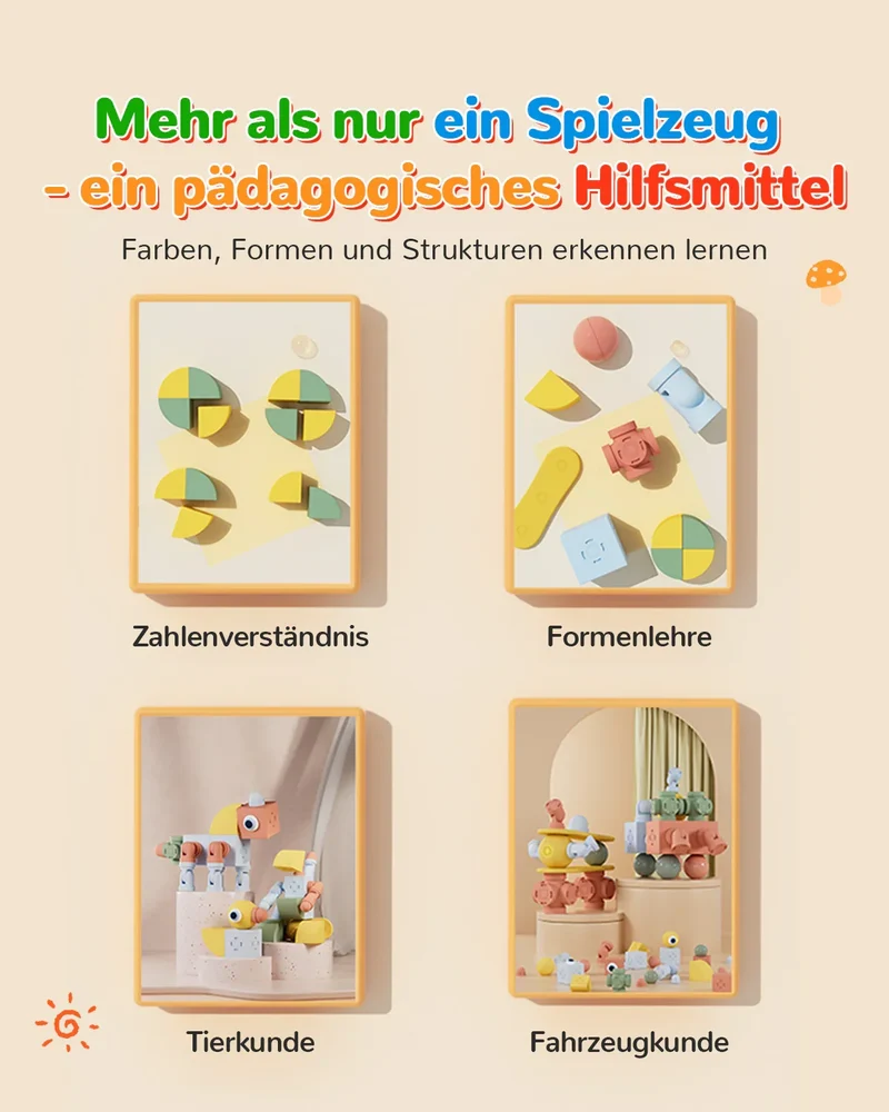 Magfun Magnetische Bausteine Spielzeug – 3D Tierfiguren, Vielseitig & Kreativ