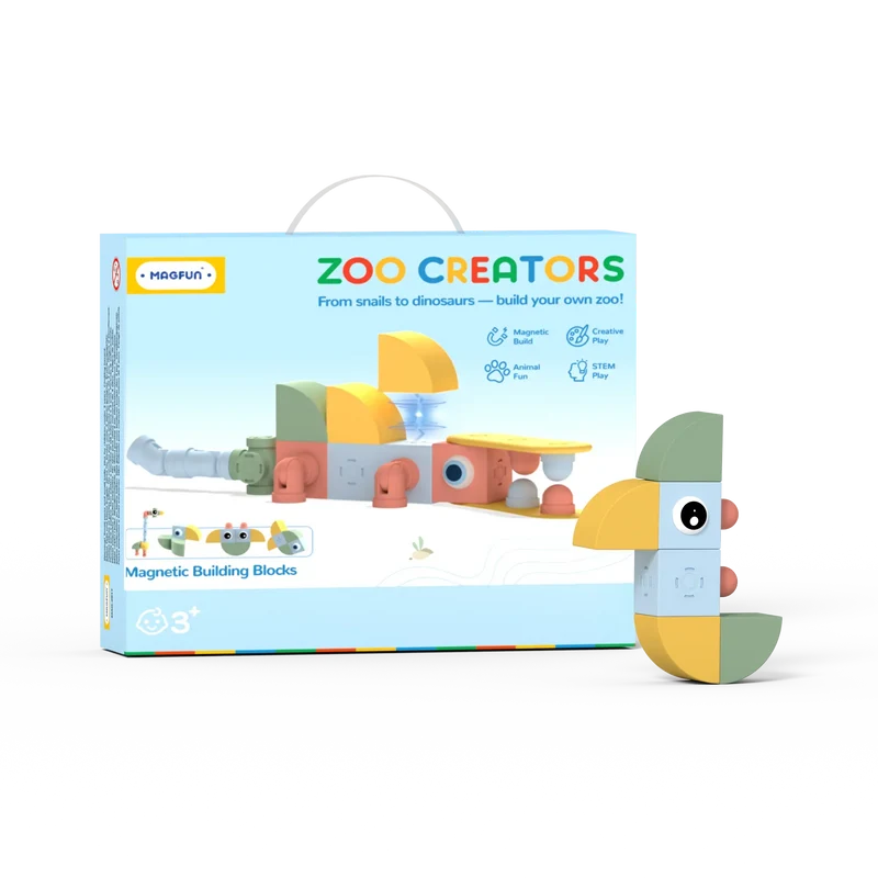 Magfun Magnetische Bausteine Spielzeug – 3D Tierfiguren, Vielseitig & Kreativ