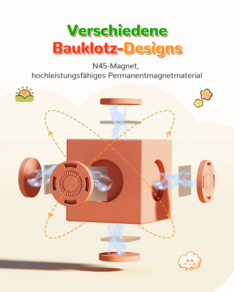 Magfun Magnetische Bausteine Spielzeug – 3D Stadtfahrzeuge, Vielseitig & Kreativ