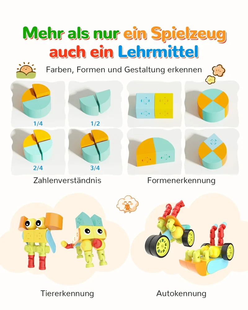 Magfun Magnetische Bausteine Spielzeug – 3D Stadtfahrzeuge, Vielseitig & Kreativ