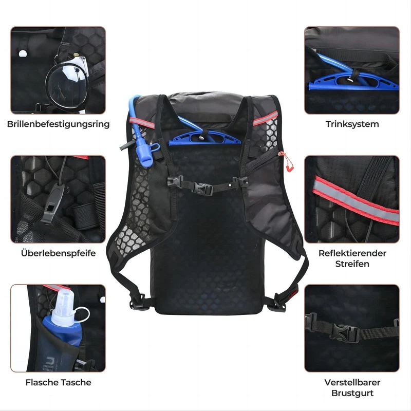 Generico Rucksack, Fahrradrucksack, L