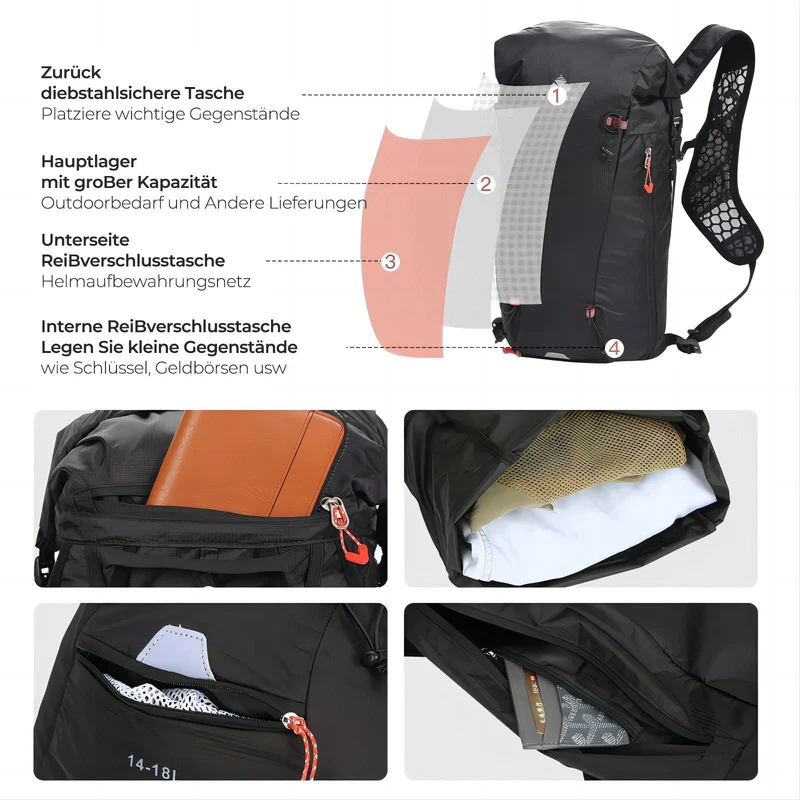 Generico Rucksack, Fahrradrucksack, L