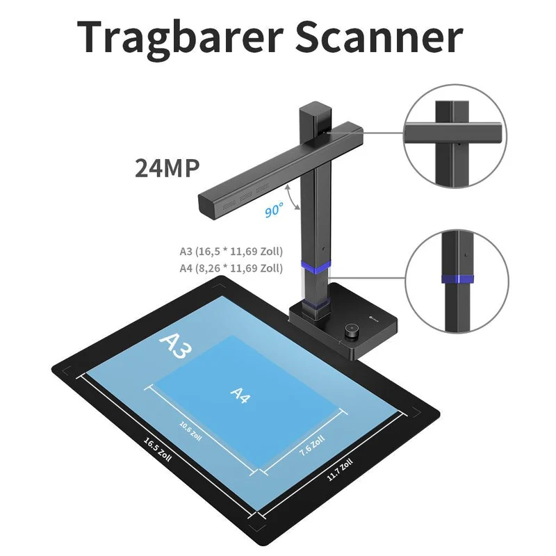 (inkl. 12,99 € Gratis-Lesezeichen) CZUR Shine Ultra Serie Scanner