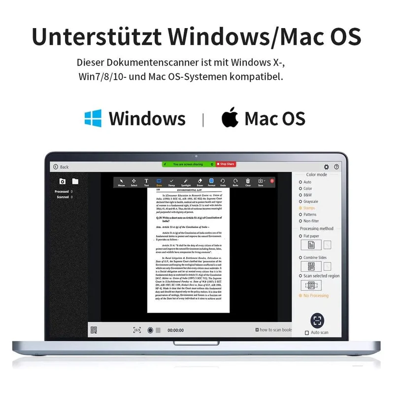 (inkl. 12,99 € Gratis-Lesezeichen) CZUR Shine Ultra Serie Scanner