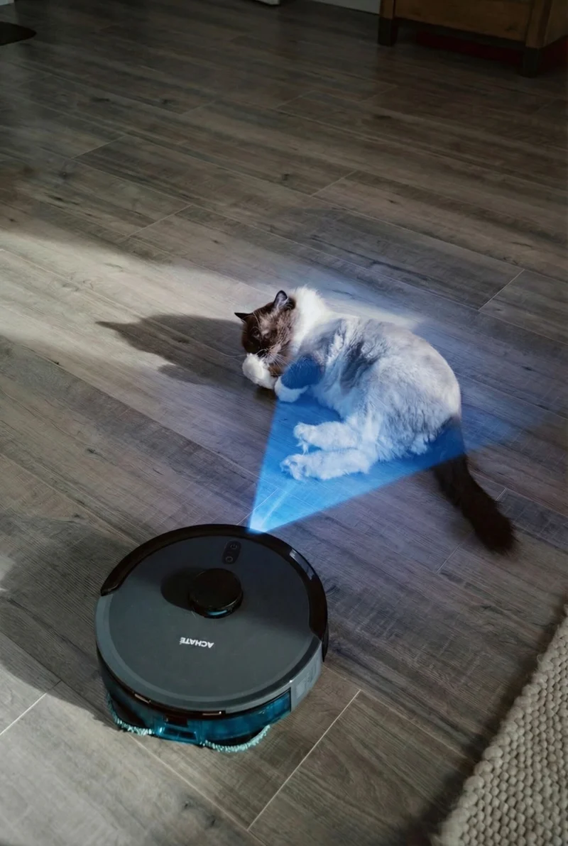 Achaté Robot Aspirateur Laveur
