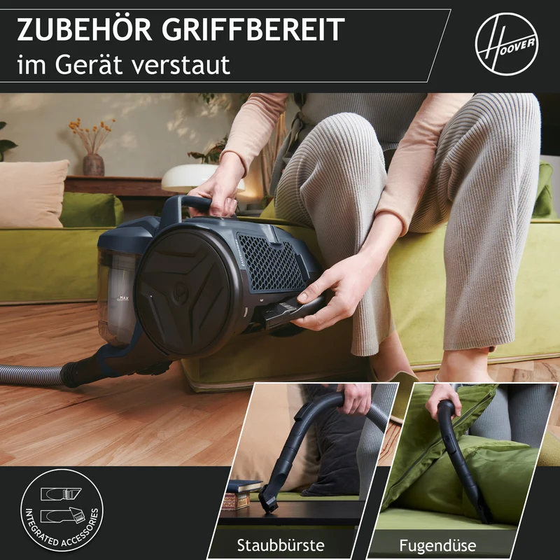 Hoover HP1 Bodenstaubsauger ohne Beutel [HP110HM]