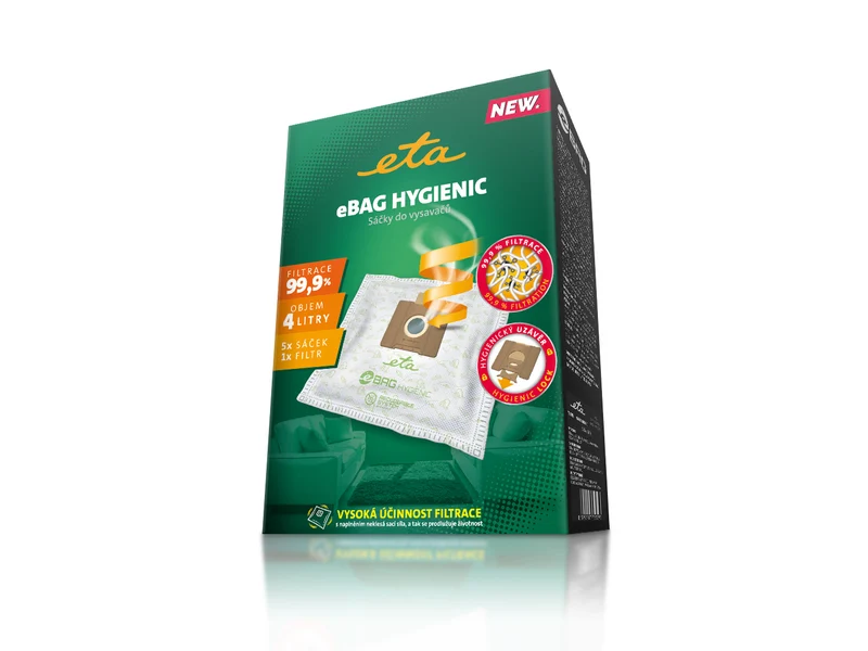 Staubsaugerbeutel ETA eBag Hygienic 9600 68010 (5 Stk)