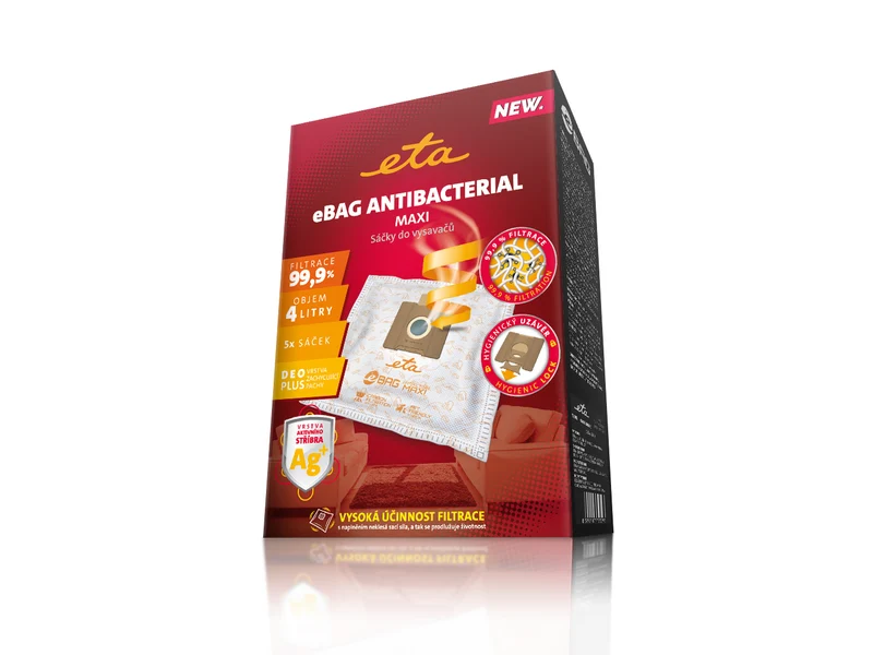 Staubsaugerbeutel ETA eBag Antibacterial Maxi 9600 68021 (5 Stk)