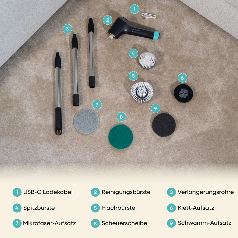 Achaté Elektrische Reinigungsbürste