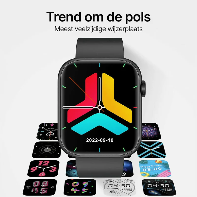 Smartwatch met talrijke gezondheidsfeatures / IP67 waterdichtheid / 35 dagen batterijduur / 100 Sportmodi