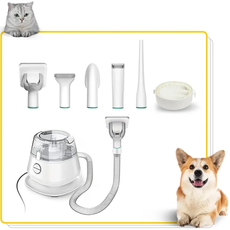 INSE P20 Pro Hund Grooming Kit Haustier Haarschneider Vakuum