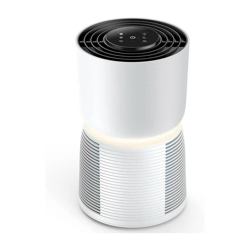 Purificateur d'air avec filtration HEPA 6 niveaux / Silencieux / Mode auto intelligent / Circulation de l'air 360° / Minuterie réglable / Rappel de remplacement du filtre